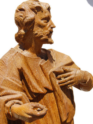 "Sfantul Bartolomeu" sculptura in lemn